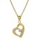trendor 75847 Herz-Anhänger mit Halskette für Damen Gold auf Silber Zirkonia Bild 1