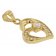 trendor 75847 Herz-Anhänger mit Halskette für Damen Gold auf Silber Zirkonia Bild 2