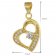 trendor 75847 Herz-Anhänger mit Halskette für Damen Gold auf Silber Zirkonia Bild 6
