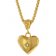 trendor 75882 Damen-Halskette Herz-Anhänger Gold auf Edelstahl Venezia-Kette Bild 1