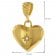 trendor 75882 Damen-Halskette Herz-Anhänger Gold auf Edelstahl Venezia-Kette Bild 6