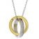 trendor 75885 Ladies' Necklace with Rings Stainless Steel Two-Tone Image 1