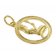 trendor 75940-09 Sternzeichen Jungfrau Gold 333 Anhänger Ø 16 mm + Halskette Bild 2
