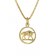trendor 75990-05 Kids Zodiac Sign Taurus 333 Gold + Gold-Plated Necklace Image 1