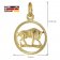 trendor 75990-05 Kids Zodiac Sign Taurus 333 Gold + Gold-Plated Necklace Image 6
