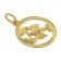 trendor 75990-07 Sternzeichen Krebs 333 Gold + goldplattierte Kinder-Halskette Bild 2