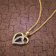 trendor 39014 Heart Pendant 333 Gold + Gold-Plated Silver Necklace Image 3