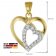 trendor 39014 Heart Pendant 333 Gold + Gold-Plated Silver Necklace Image 6