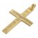 trendor 39022 Herren-Halskette mit Kreuz-Anhänger Gold auf Silber Bild 2