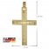 trendor 39022 Cross Pendant Men's Necklace Gold Plated Silver Image 6