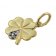trendor 39026 Halskette für Mädchen mit Kleeblatt-Anhänger Gold auf Silber Bild 2