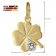 trendor 39026 Shamrock Pendant Girls Necklace Gold Plated Silver Image 6