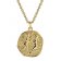 trendor 39070-06 Zodiac Sign Gemini Men's Necklace Gold Plated Silver 925 Image 1