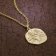trendor 39070-06 Zodiac Sign Gemini Men's Necklace Gold Plated Silver 925 Image 3