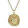 trendor 39070-08 Löwe Sternzeichen Ø 20 mm Herren-Halskette Gold auf Silber Bild 1