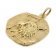 trendor 39070-08 Löwe Sternzeichen Anhänger Herren-Halskette Gold auf Silber Bild 2