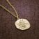 trendor 39070-09 Jungfrau Sternzeichen Anhänger Herrenkette Gold auf Silber Bild 3