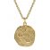 trendor 39070-10 Zodiac Sign Libra Men's Necklace Gold Plated Silver 925 Image 1