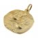 trendor 39070-10 Zodiac Sign Libra Men's Necklace Gold Plated Silver 925 Image 2