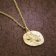 trendor 39070-10 Zodiac Sign Libra Men's Necklace Gold Plated Silver 925 Image 3