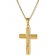 trendor 39335 Damen-Kette mit Kreuz-Anhänger Gold auf Silber 925 Zirkonia Bild 1
