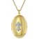trendor 39338 Women's Locket Pendant Necklace Gold Plated Silver 925 Image 1