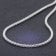 trendor 39415 Box Chain Necklace Round 925 Silver 3.7 mm Image 2