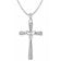 trendor 39728 Women's Necklace with Cross Pendant Silver 925 Cubic Zirconia Image 1