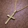 trendor 39788 Cross Gold 333 / 8K with Gold-Plated Silver Necklace Image 3