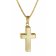 trendor 39999 Cross Gold 333 / 8K with Gold-Plated Box Chain Women's Necklace Image 1