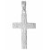 trendor 51165 Cross Pendant 20 mm White Gold 375 with Silver Necklace 42/40 cm Image 2