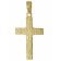 trendor 51203 Cross Pendant Gold 333 / 8K with Gold-Plated Silver Necklace Image 2