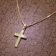 trendor 51203 Cross Pendant Gold 333 / 8K with Gold-Plated Silver Necklace Image 3