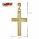 trendor 51203 Cross Pendant Gold 333 / 8K with Gold-Plated Silver Necklace Image 6