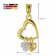 trendor 51317 Heart Pendant Necklace Gold Plated Silver 925 Two-Colour Image 5