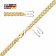 trendor 51568 Curb Chain Necklace Gold Plated 925 Silver 6.9 mm Width Image 5