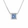 trendor 51655-03 Ladies' Necklace 925 Silver with Blue Cubic Zirconia Pendant Image 1