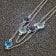 trendor 51343 Ladies' Necklace 925 Sterling Silver Necklace With Blue Quartz Image 2