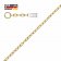 trendor 51862 Necklace Gold 333/8K Flat Anchor Chain 1.3 mm Wide Image 3