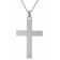 trendor 51938 Men's Necklace with Cross 925 Silver Matt Image 1
