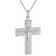 trendor 51958 Men's Necklace with Cross Pendant 925 Silver Image 1