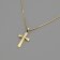 trendor 41054 Cross Pendant Gold 333 / 8K with Gold-Plated Silver Chain Image 3