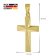 trendor 41054 Cross Pendant Gold 333 / 8K with Gold-Plated Silver Chain Image 6