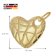 trendor 41128 Herz-Anhänger Gold 333 / 8K mit vergoldeter Silber-Halskette Bild 5