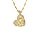 trendor 41130 Heart Pendant Gold 333 / 8K with Gold-Plated Silver Necklace Image 1