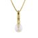 trendor 41155 Perlen-Anhänger Gold 333 / 8K mit vergoldeter Silber-Halskette Bild 1