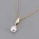 trendor 41155 Perlen-Anhänger Gold 333 / 8K mit vergoldeter Silber-Halskette Bild 3