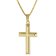 trendor 41166 Cross Pendant Gold 333 / 8K With Gilded Silver Chain Image 1