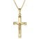 trendor 41172 Crucifix Pendant Gold 333 / 8K with Gilded Men's Necklace Image 1