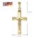 trendor 41172 Crucifix Pendant Gold 333 / 8K with Gilded Men's Necklace Image 7